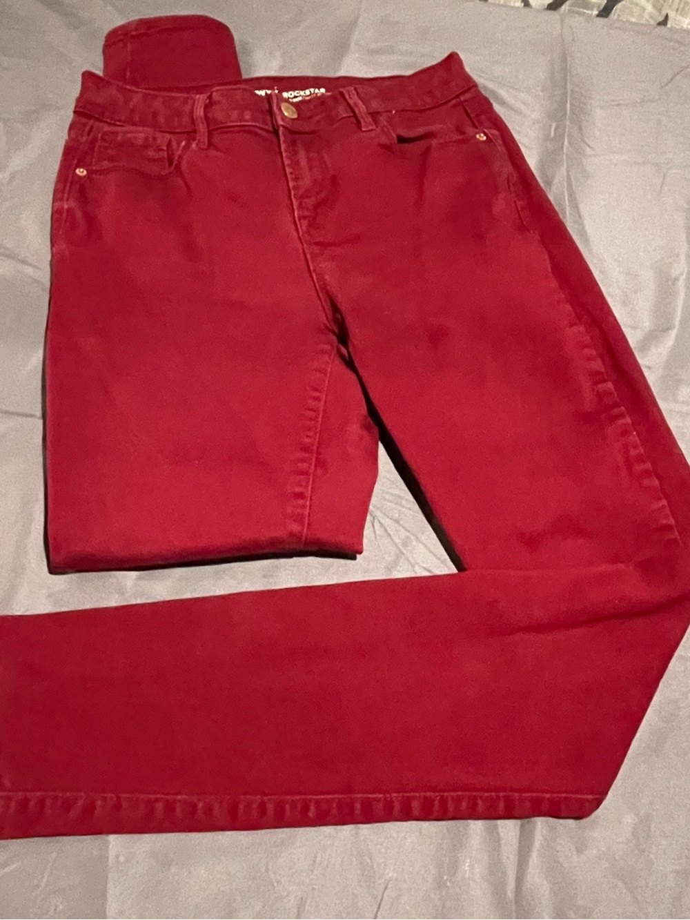 Old Navy Women's Deep Red Skinny Jeans